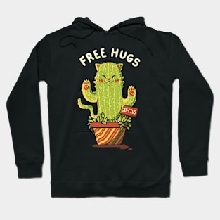 Catctus Free Hugs Cats by Tobe Fonseca Hoodie